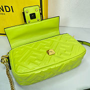 Fendi Mini Baguette Crossbody Neon Green Bag  - 2