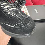 Chanel Sneakers - Velvet calfskin & mixed fibers, black & white. - 2