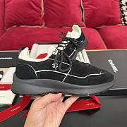 Chanel Sneakers - Velvet calfskin & mixed fibers, black & white. - 3
