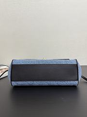 Chanel Baguette East West Tote Small Denim Bag 31x15x12cm - 4