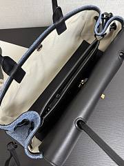 Chanel Baguette East West Tote Small Denim Bag 31x15x12cm - 3