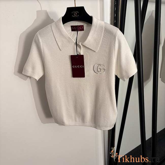 Gucci In White Polo Shirt - 1