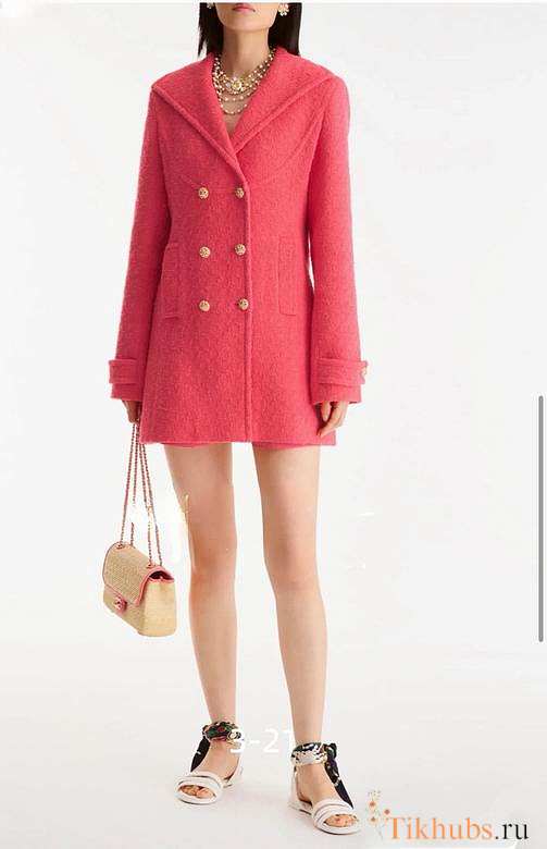 Chanel Caban tweed pink - 1