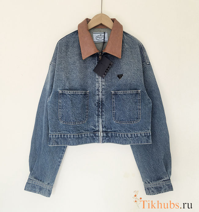 Prada Cropped Denim Jacket - 1