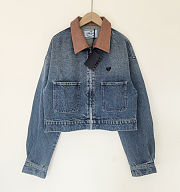 Prada Cropped Denim Jacket - 1