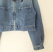 Prada Cropped Denim Jacket - 5
