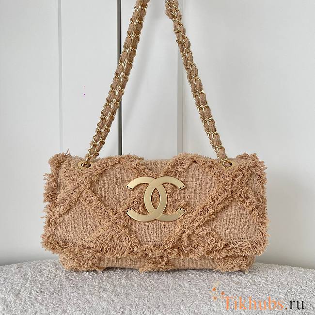 Chanel Tweed Nature Flap Bag 27cm - 1