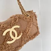 Chanel Tweed Nature Flap Bag 27cm - 3