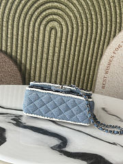 Chanel Mini Rectangular Denim Braided Single Flap Bag 20cm - 4