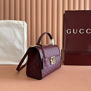 Gucci Padlock Medium Top Red Handle Bag 26x18x11.5cm - 3