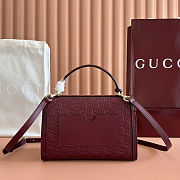 Gucci Padlock Medium Top Red Handle Bag 26x18x11.5cm - 4