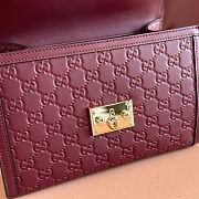 Gucci Padlock Medium Top Red Handle Bag 26x18x11.5cm - 5