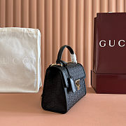 Gucci Padlock Medium Top Black Handle Bag 26x18x11.5cm - 6