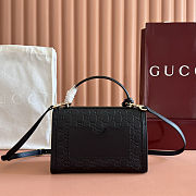 Gucci Padlock Medium Top Black Handle Bag 26x18x11.5cm - 4