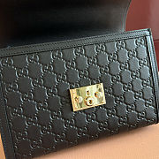 Gucci Padlock Medium Top Black Handle Bag 26x18x11.5cm - 3