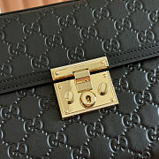 Gucci Padlock Medium Top Black Handle Bag 26x18x11.5cm - 2