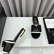 Chanel Bow Slide Black Sandals - 4