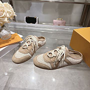 ouis Vuitton Sneakerina Open-Back Beige shoes  - 1