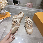 ouis Vuitton Sneakerina Open-Back Beige shoes  - 6