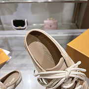 ouis Vuitton Sneakerina Open-Back Beige shoes  - 5