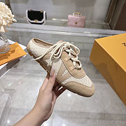 ouis Vuitton Sneakerina Open-Back Beige shoes  - 4