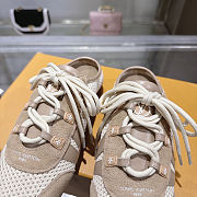 ouis Vuitton Sneakerina Open-Back Beige shoes  - 3