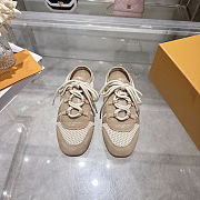 ouis Vuitton Sneakerina Open-Back Beige shoes  - 2