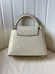 Louis Vuitton Capucines Pearl White Bag 21cm - 3
