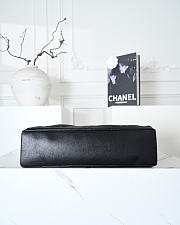 CHANEL Maxi Hobo Bag Shiny Lambskin & Gold Tone Metal Black 17x35x9cm - 5