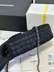 Chanel Printed Denim Quilted Nano Kelly Shopper 19x13x7cm - 5