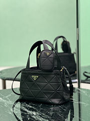 Prada Small Quilted Leather Tote Bag 26x17x13.5cm - 5