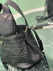 Prada Small Quilted Leather Tote Bag 26x17x13.5cm - 4