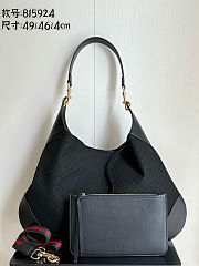 Gucci B Suede Micro GG Black Shoulder Bag 49x46x4cm - 1