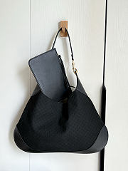 Gucci B Suede Micro GG Black Shoulder Bag 49x46x4cm - 5