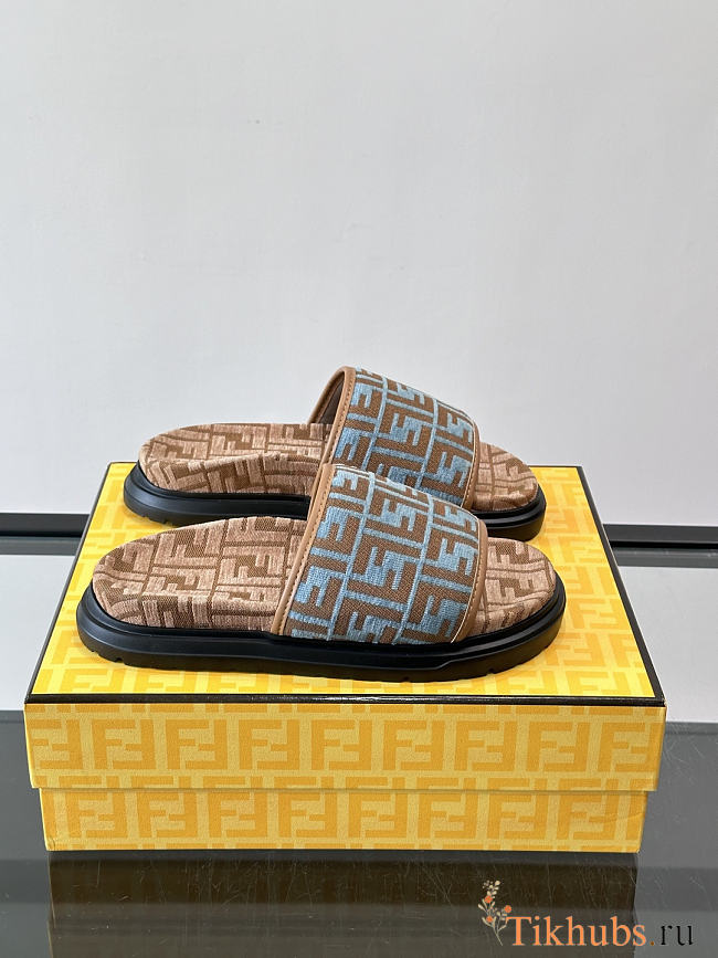 Fendi FF Motif Slides - 1