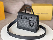 Louis Vuitton Steamer PM Monogram Eclipse Grey Bag 25x19x8cm - 3