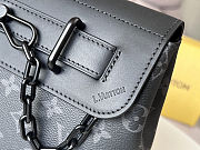 Louis Vuitton Steamer PM Monogram Eclipse Grey Bag 25x19x8cm - 2
