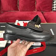 Chanel Lambskin Quilted CC Black Loafers - 6