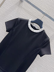 Louis Vuitton Contrast Ruffle Trim Dress - 4