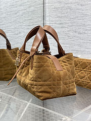 Medium Dior Toujours Bag Golden Saddle 23x15x15cm - 5