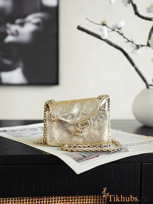 Chanel Minaudiere 2.55 Mini Silver Bag - 1