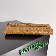 Bottega Veneta Andiamo Lambskin Brown GHW Clutch Bag 31x13x3cm - 6