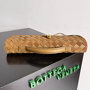 Bottega Veneta Andiamo Lambskin Brown GHW Clutch Bag 31x13x3cm - 5