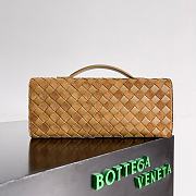 Bottega Veneta Andiamo Lambskin Brown GHW Clutch Bag 31x13x3cm - 2