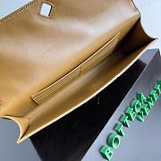 Bottega Veneta Andiamo Lambskin Brown GHW Clutch Bag 31x13x3cm - 3