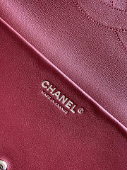 Chanel Maxi Flap Bag in Crocodile-Embossed Calfskin & Silver-Tone Metal Olive Green 39×28×11cm - 2