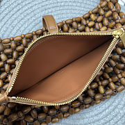 YSL Saint Laurent LE 5 À 7 in wood beads Brown 21-28×15×6cm - 5