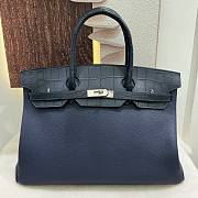 Hermes Birkin 40 Touch DarkNavy Blue Matte Togo Alligator - 1