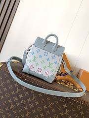 Louis Vuitton Nano Steamer Monogram Iridescent Gradient Grey 15x18x7cm - 5