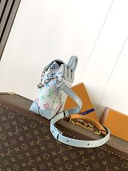 Louis Vuitton Nano Steamer Monogram Iridescent Gradient Grey 15x18x7cm - 2